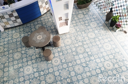 Thảm hoa gạch bông 